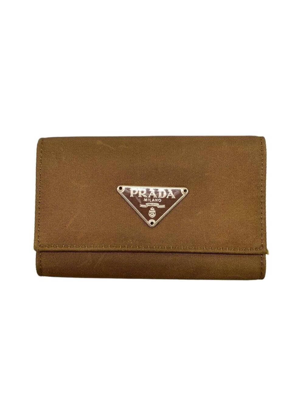 Prada Key Case Wallet Brown